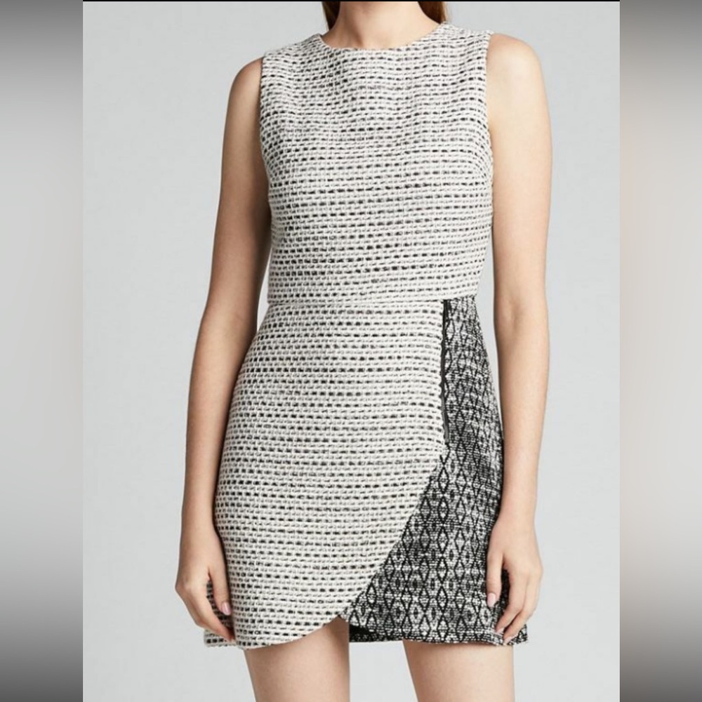 Alice + Olivia Side Zip Sally Tweed Dress